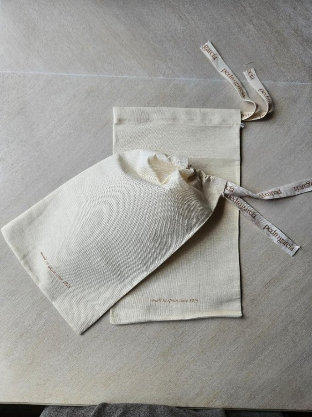 Set of 2 Pedro Garcia Drawstring Dust Bags New